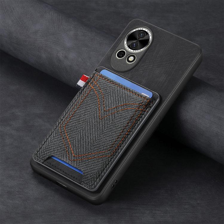 For Huawei nova 13 Pro Denim Texture Leather Skin Phone Case with Card Slot