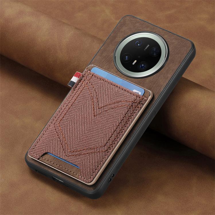 For Huawei Mate 70 Denim Texture Leather Skin Phone Case with Card Slot