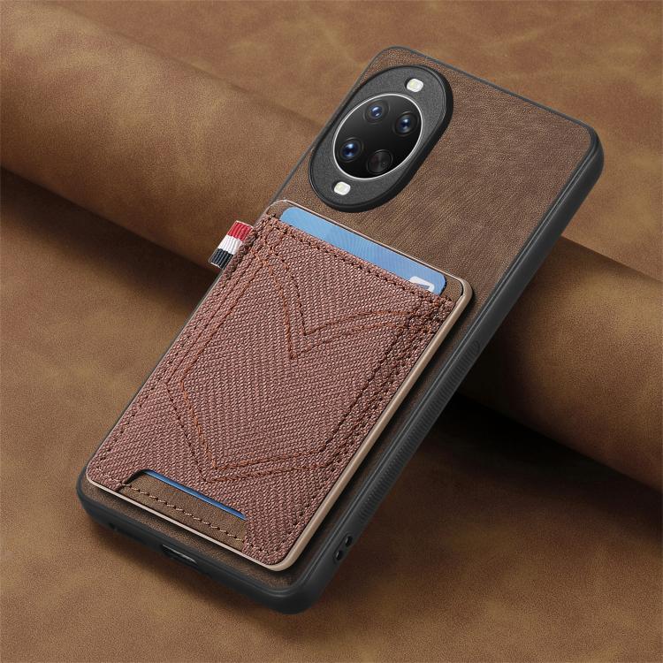 For Huawei nova 14 Denim Texture Leather Skin Phone Case with Card Slot