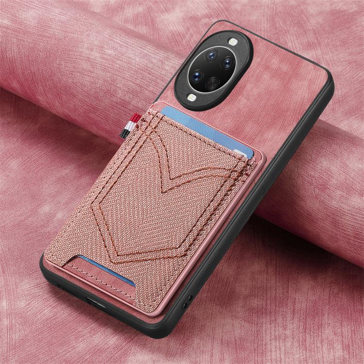For Huawei nova 14 Denim Texture Leather Skin Phone Case with Card Slot