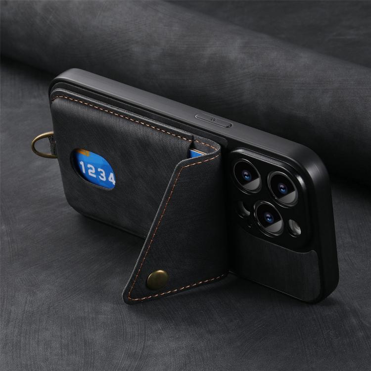 For Huawei nova 13 Retro Card Wallet Fold Leather Phone Case with Strap
