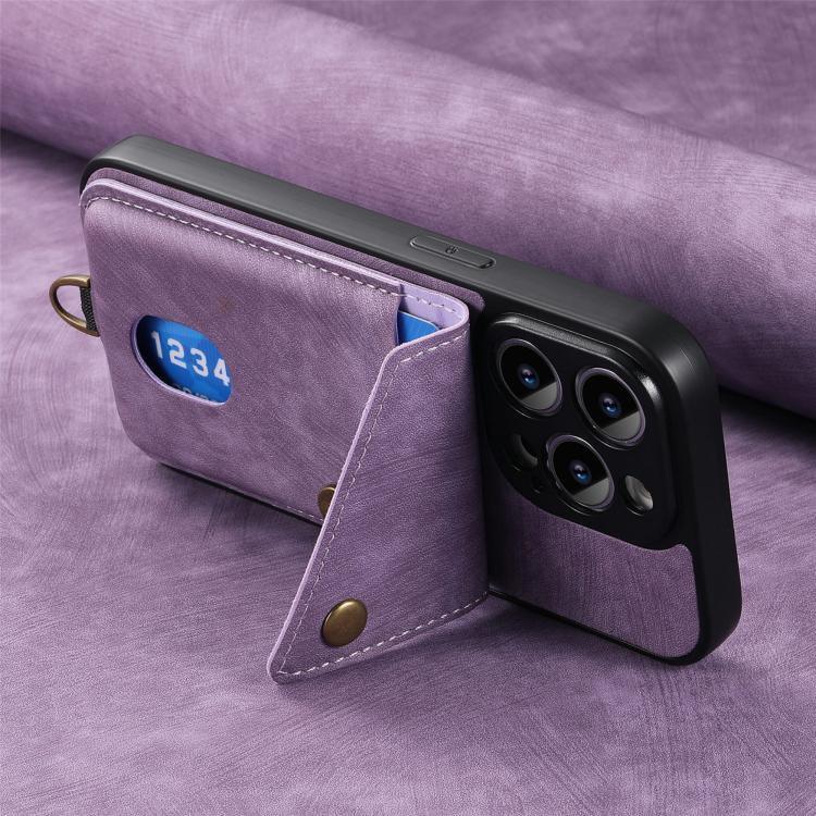 For Huawei nova 13 Pro Retro Card Wallet Fold Leather Phone Case with Strap