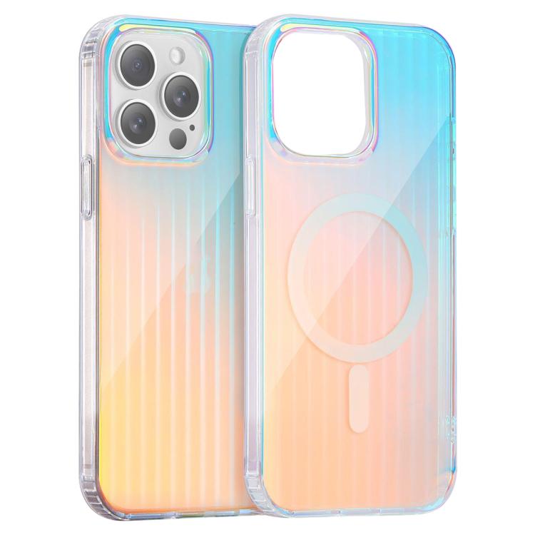 For iPhone 13 Pro Laser Engraved Texture MagSafe Phone Case