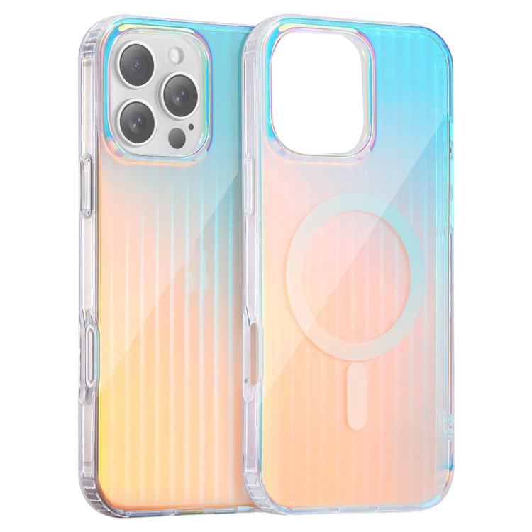 For iPhone 16 Pro Laser Engraved Texture MagSafe Phone Case