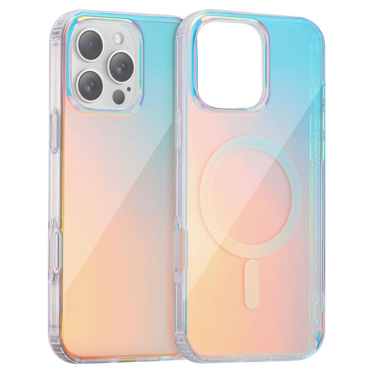 For iPhone 16 Pro Laser Engraved Texture MagSafe Phone Case