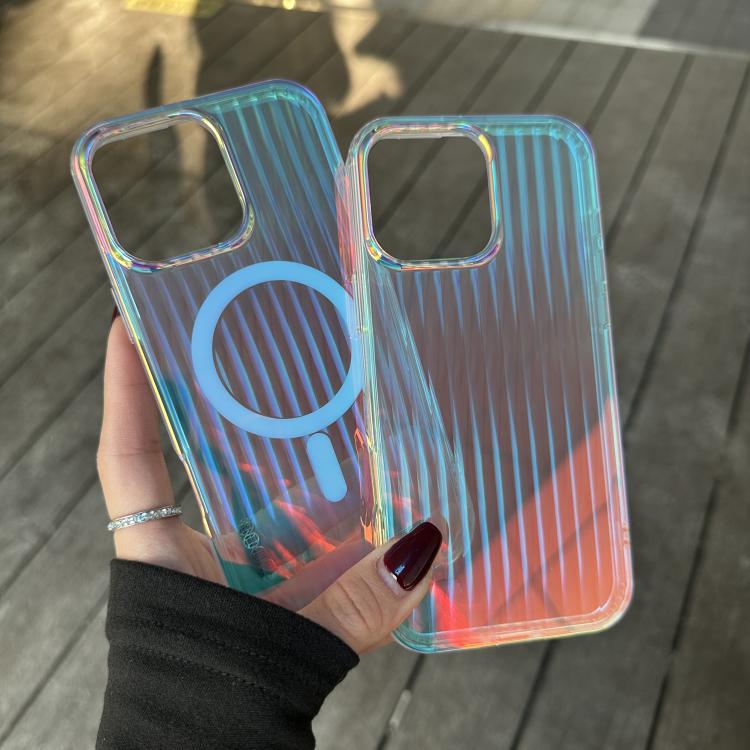 For iPhone 16 Pro Laser Engraved Texture MagSafe Phone Case