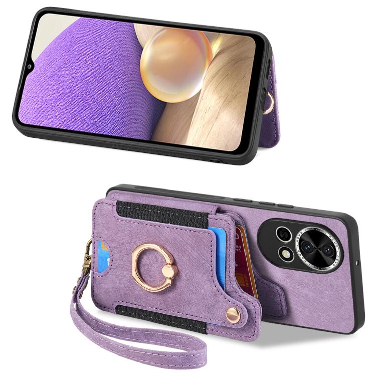 For Huawei nova 13 Retro Skin-feel Ring Multi-card Wallet Phone Case