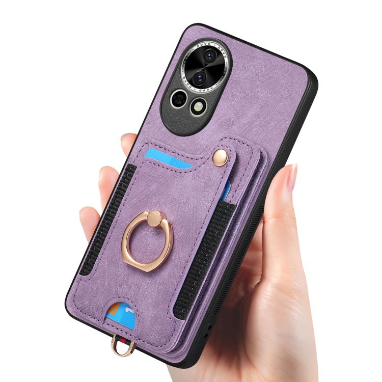For Huawei nova 13 Retro Skin-feel Ring Multi-card Wallet Phone Case