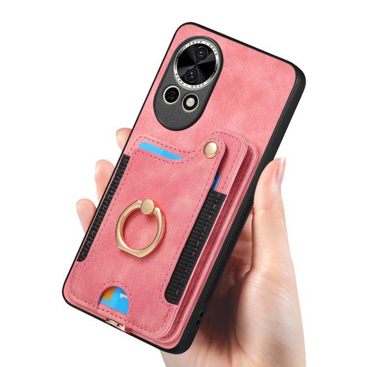 For Huawei nova 10 Pro Retro Skin-feel Ring Multi-card Wallet Phone Case
