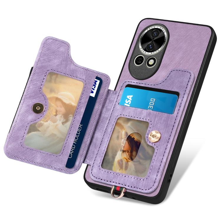 For Huawei nova 8 Retro Skin-feel Ring Multi-card Wallet Phone Case