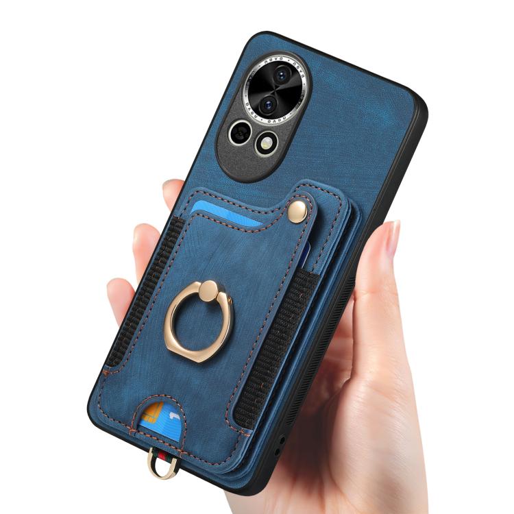 For Huawei nova 8 Retro Skin-feel Ring Multi-card Wallet Phone Case
