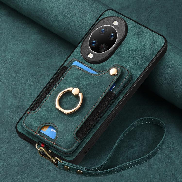 For Huawei nova 14 Retro Skin-feel Ring Multi-card Wallet Phone Case