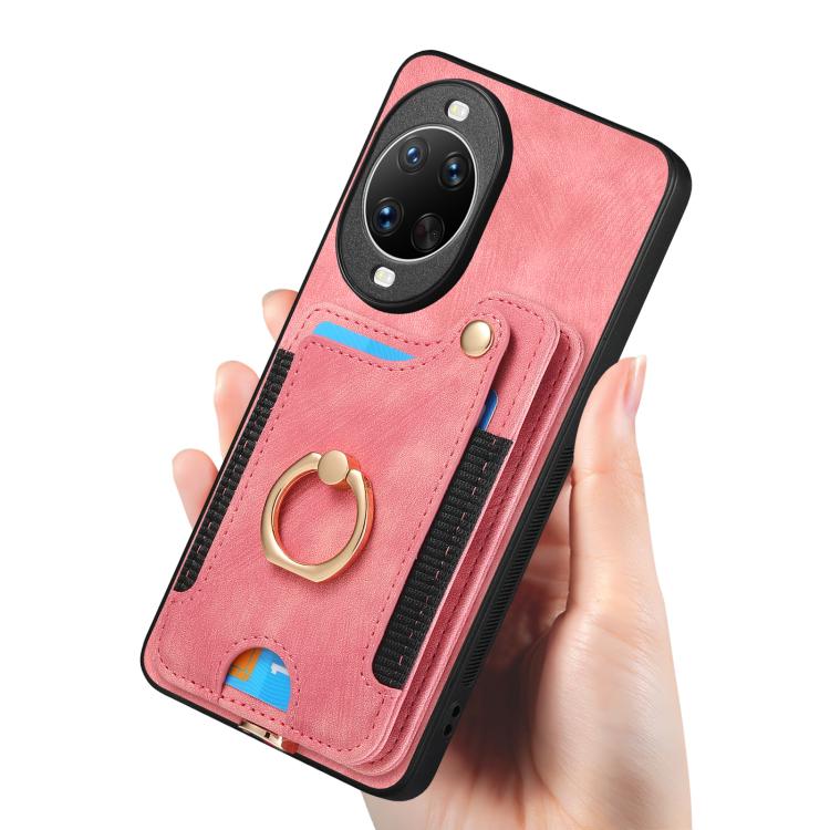 For Huawei nova 14 Retro Skin-feel Ring Multi-card Wallet Phone Case