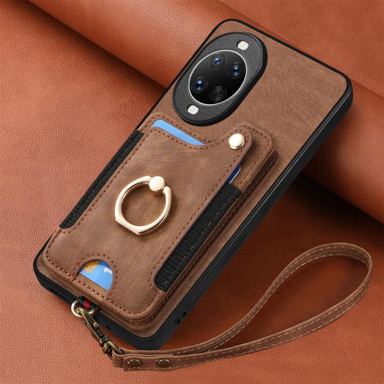 For Huawei nova 14 Pro Retro Skin-feel Ring Multi-card Wallet Phone Case