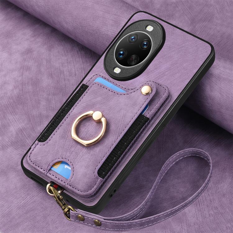 For Huawei nova 14 Pro Retro Skin-feel Ring Multi-card Wallet Phone Case