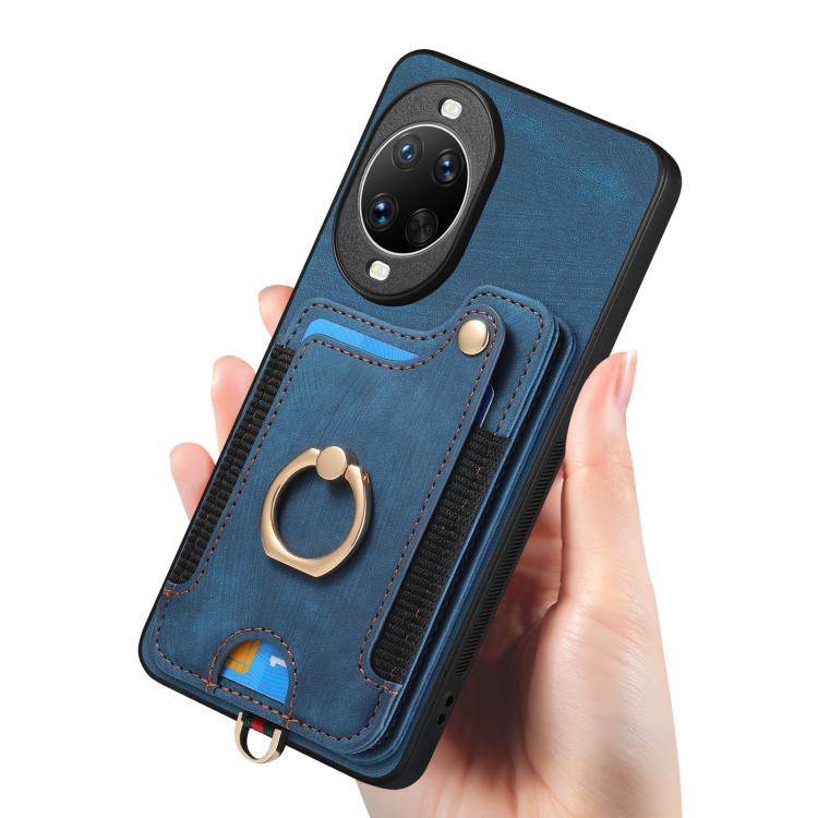For Huawei nova 14 Pro Retro Skin-feel Ring Multi-card Wallet Phone Case