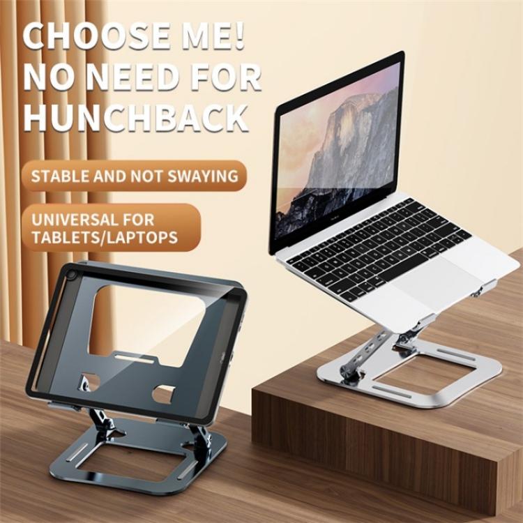 J30 Portable Desktop Adjustable Foldable Alloy Steel Laptop Cooling Stand