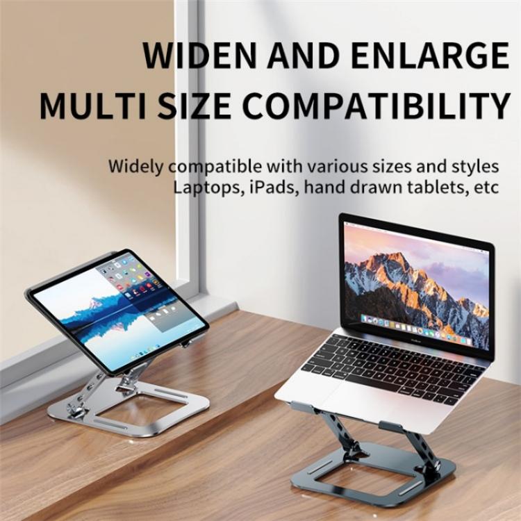 J30 Portable Desktop Adjustable Foldable Alloy Steel Laptop Cooling Stand