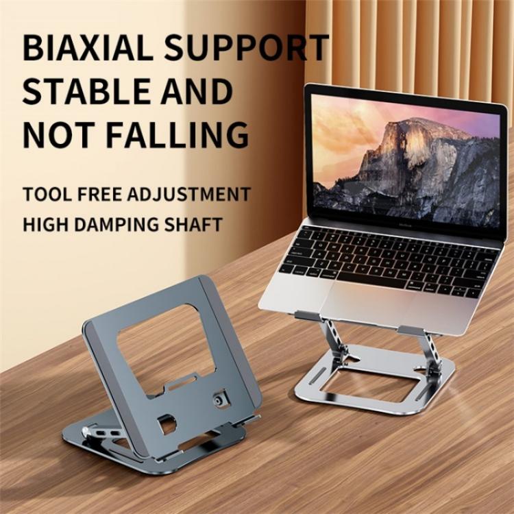 J30 Portable Desktop Adjustable Foldable Alloy Steel Laptop Cooling Stand