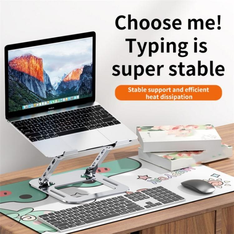 J30 Portable Desktop Adjustable Foldable Alloy Steel Laptop Cooling Stand
