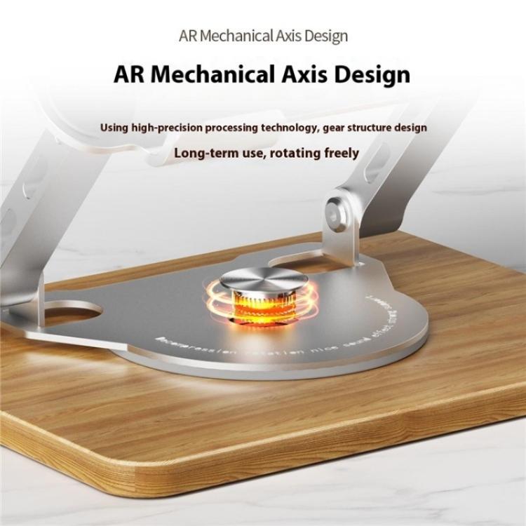 J31 Foldable 360-Degree Rotating Laptop Metal Wood Cooling Stand