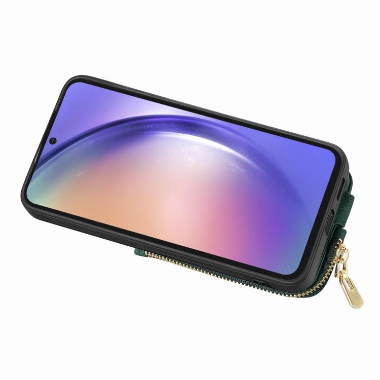 For Huawei nova 13 Pro Cross Leather Ring Vertical Zipper Wallet Back Phone Case