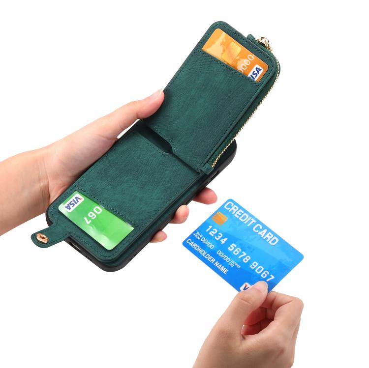For Huawei P60 Pro Cross Leather Ring Vertical Zipper Wallet Back Phone Case