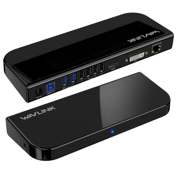 WAVLINK UG49DK1 For Windows Mac Android 13 In 1 USB-C Hub Dual Display Docking Station, Plug:EU Plug