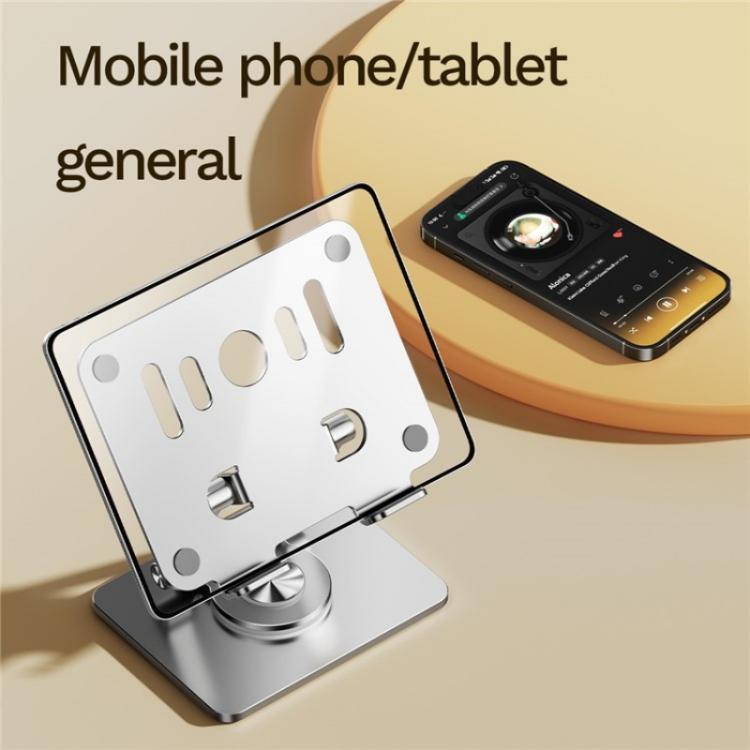J58 Dual Rod Support Alloy Steel Foldable Rotating Tablet Holder