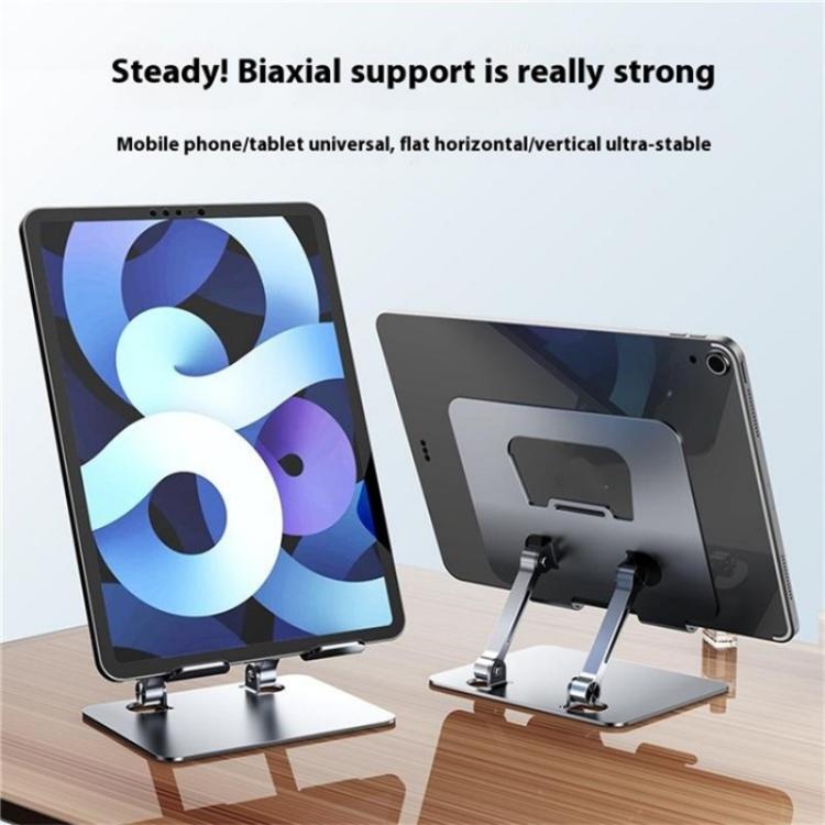 J18S 360 Degree Rotation Desktop Phone Tablet Alloy Steel Holder