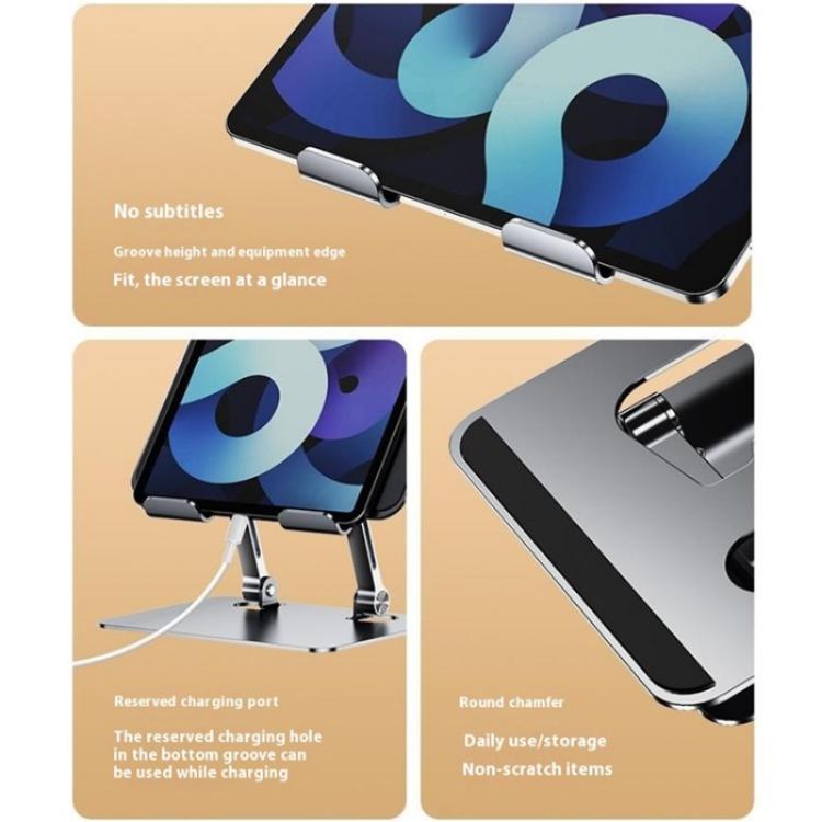 J18S 360 Degree Rotation Desktop Phone Tablet Alloy Steel Holder
