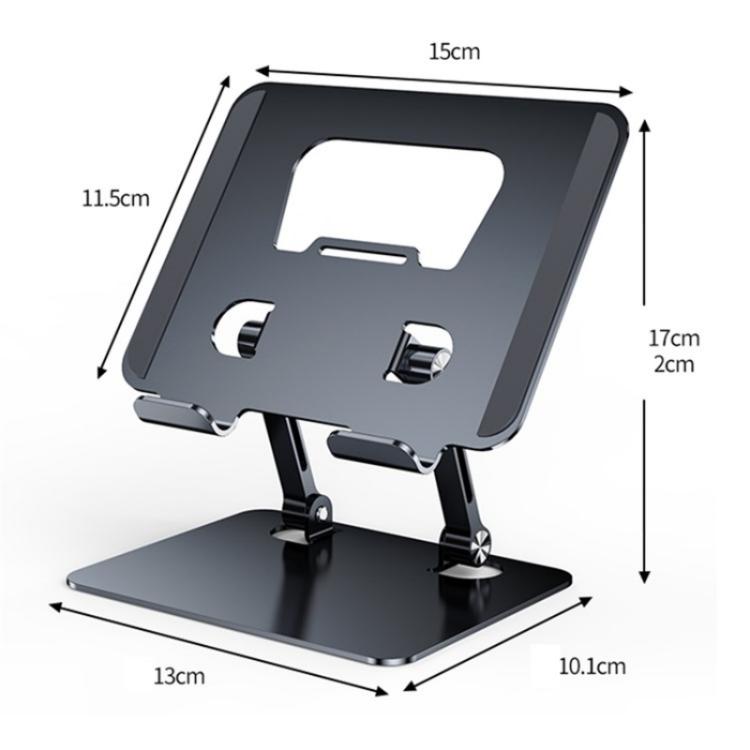 J18S 360 Degree Rotation Desktop Phone Tablet Alloy Steel Holder