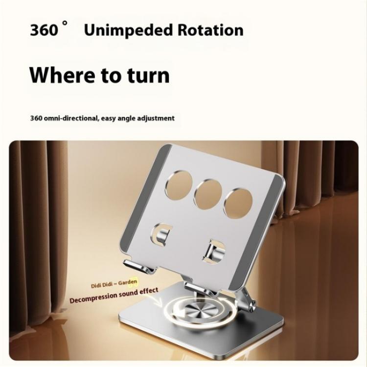 J59 360 Degree Rotating Height Adjustable Tablet Aluminum Alloy Desktop Holder