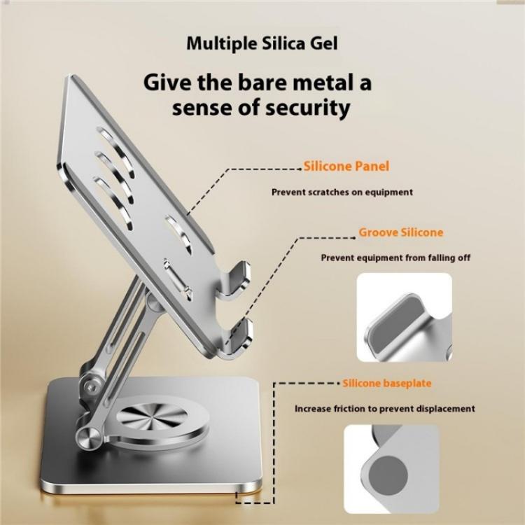 J59 360 Degree Rotating Height Adjustable Tablet Aluminum Alloy Desktop Holder