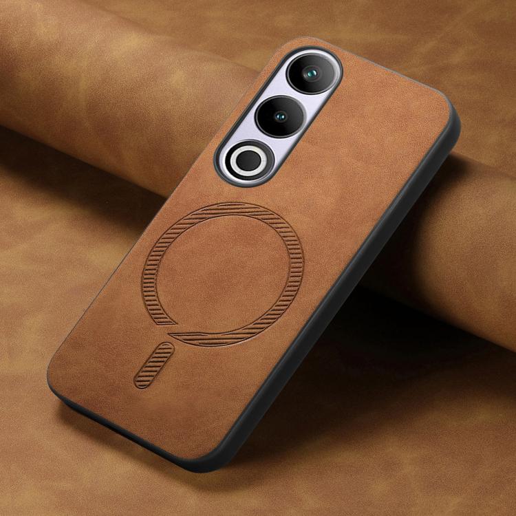 For OnePlus Nord CE4 / Ace 3V Solid Color Retro Magsafe PU Back Cover Phone Case