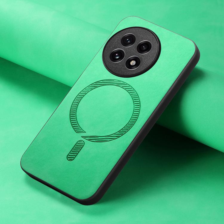 For OnePlus Ace 5 / 5 Pro Solid Color Retro Magsafe PU Back Cover Phone Case