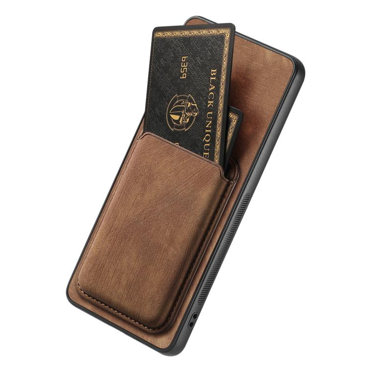 For Honor 300 Retro Leather Card Bag Magnetic Phone Case