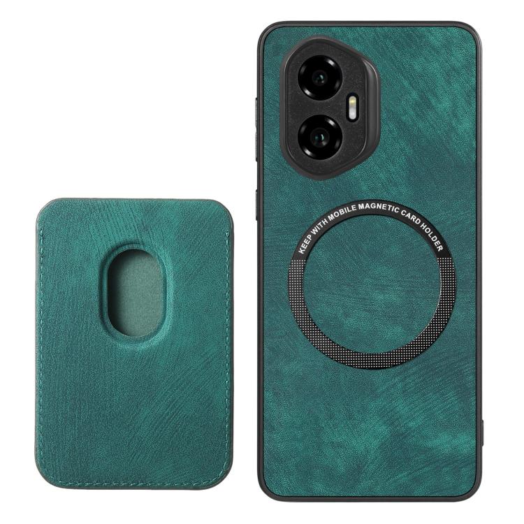 For Honor 300 Retro Leather Card Bag Magnetic Phone Case