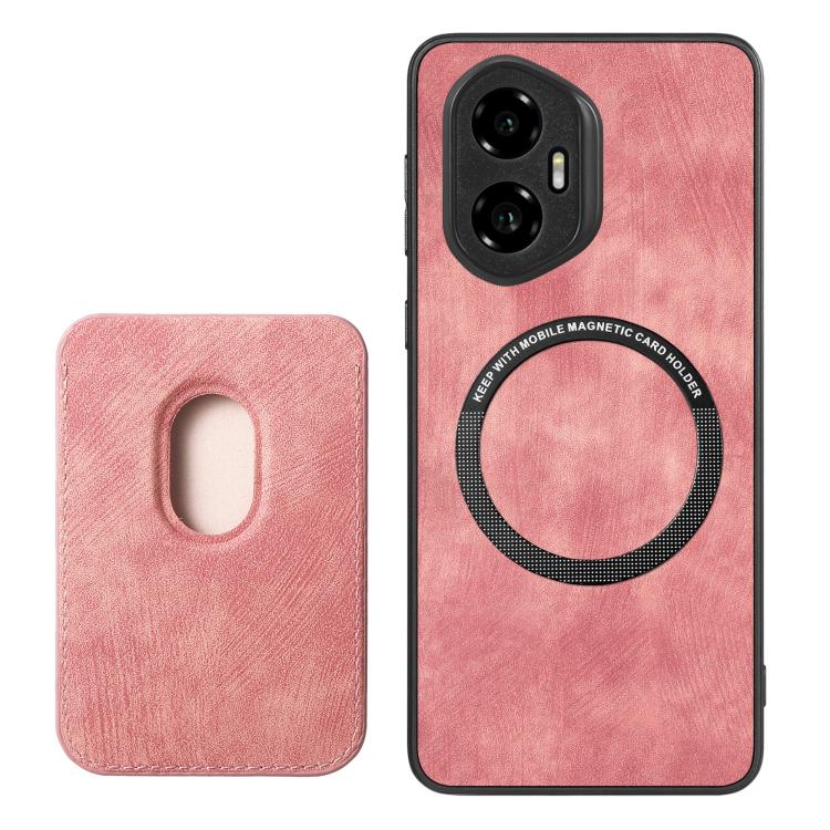 For Honor 300 Retro Leather Card Bag Magnetic Phone Case