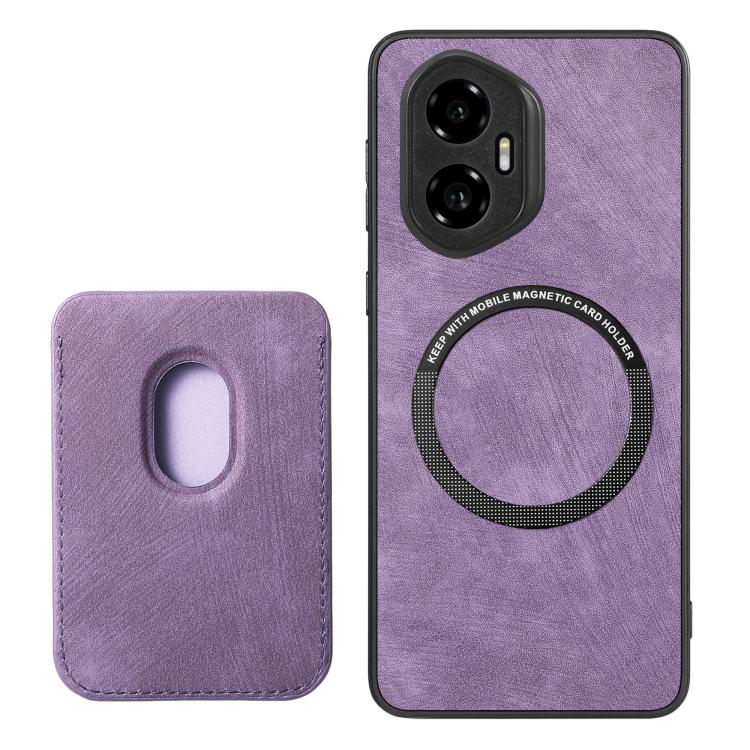 For Honor 300 Retro Leather Card Bag Magnetic Phone Case