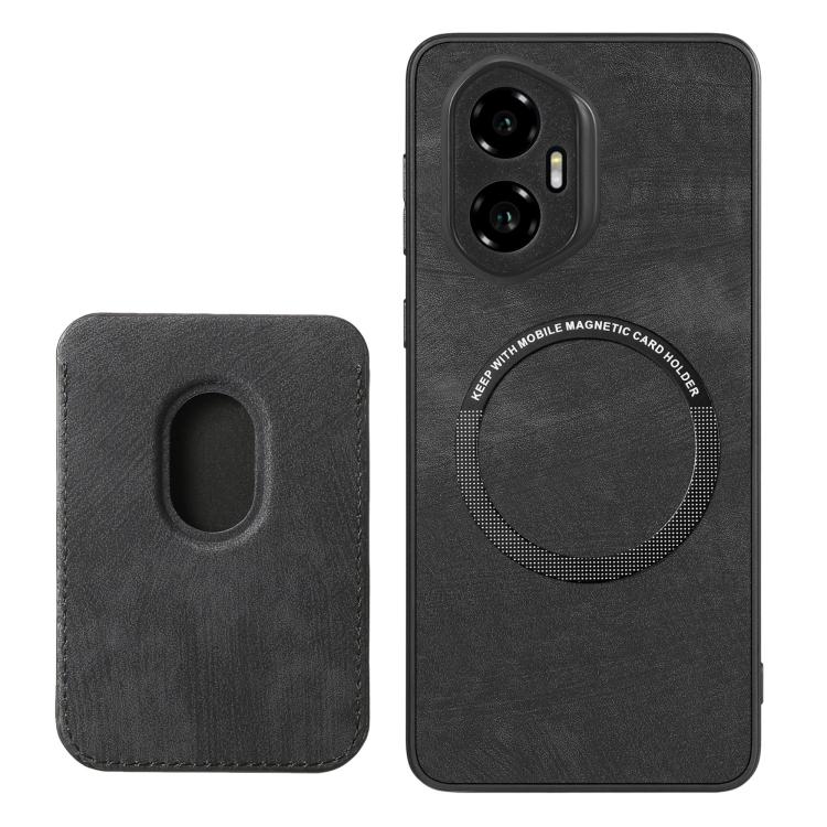 For Honor 300 Retro Leather Card Bag Magnetic Phone Case