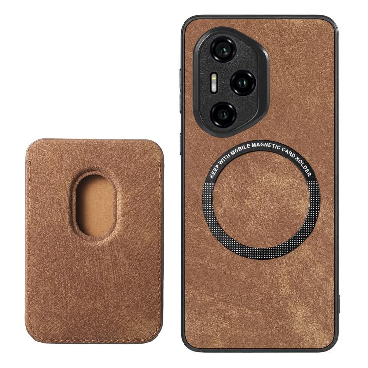 For Honor 300 Pro Retro Leather Card Bag Magnetic Phone Case