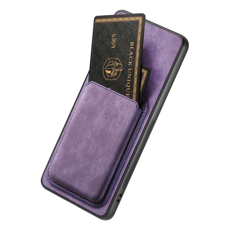 For Honor X60 5G Retro Leather Card Bag Magnetic Phone Case