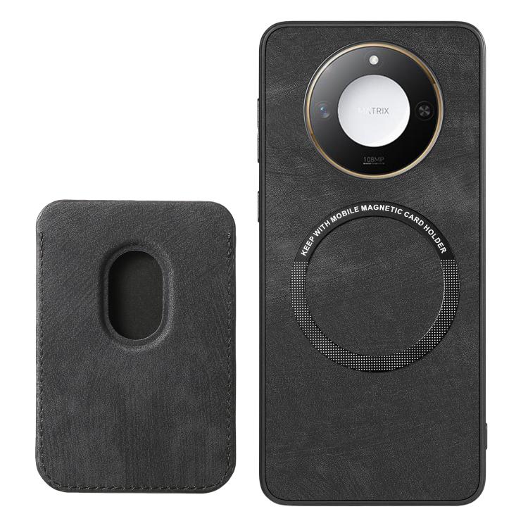 For Honor X60 5G Retro Leather Card Bag Magnetic Phone Case