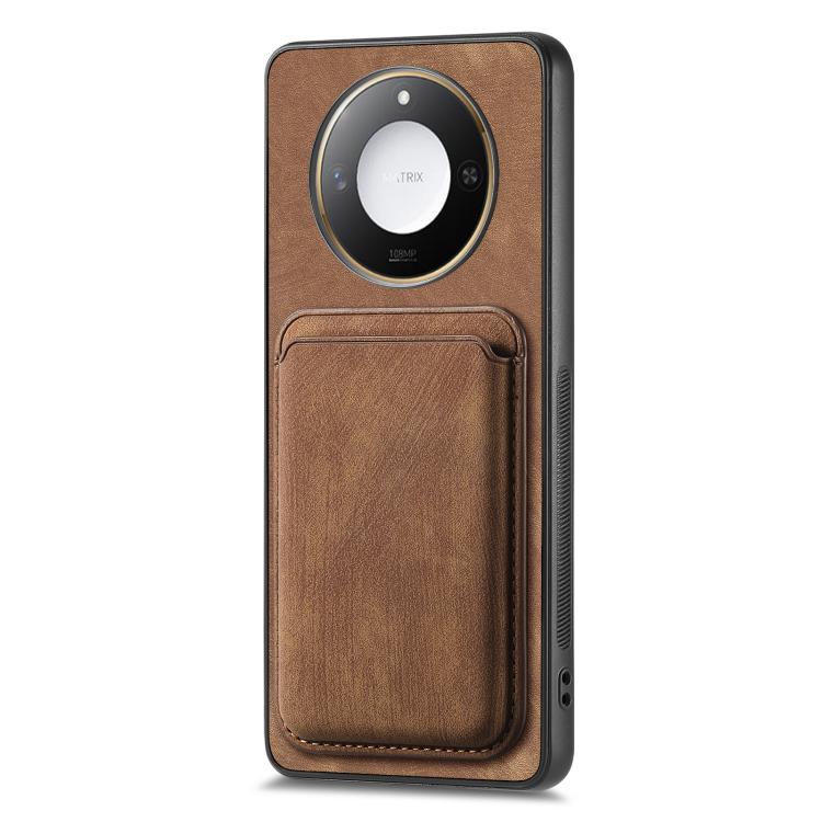 For Honor X60 Pro 5G Retro Leather Card Bag Magnetic Phone Case