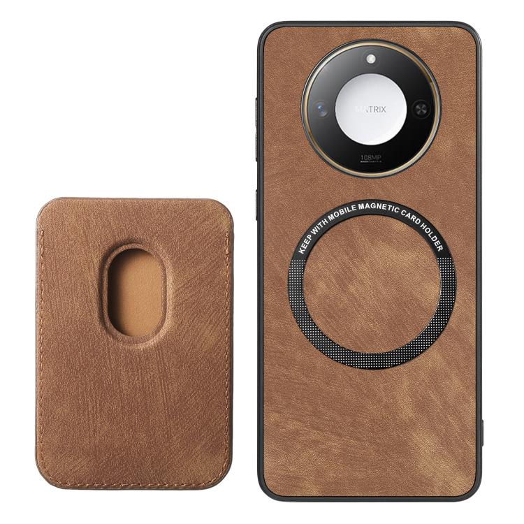 For Honor X60 Pro 5G Retro Leather Card Bag Magnetic Phone Case