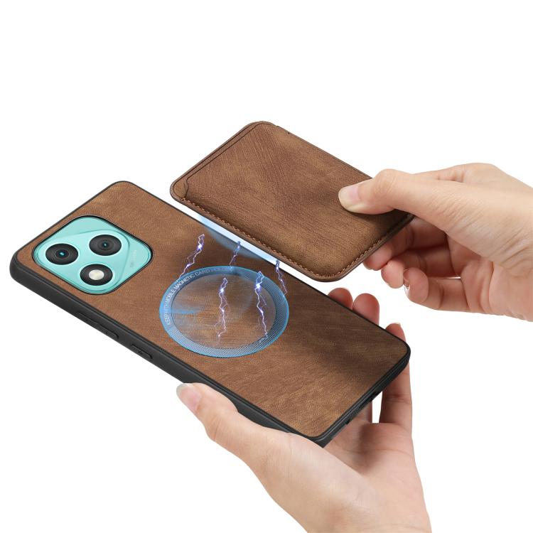 For Honor 400 Lite Global Retro Leather Card Bag Magnetic Phone Case