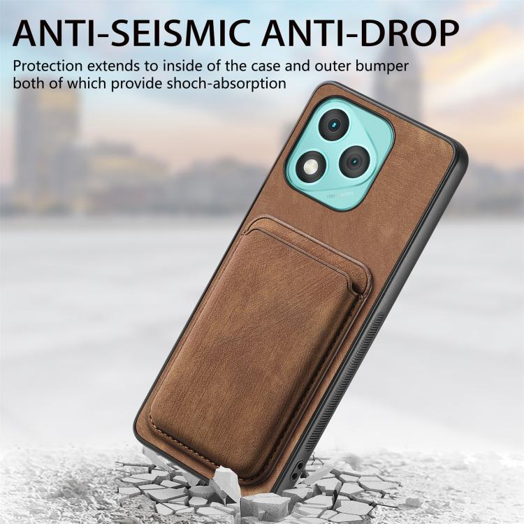 For Honor 400 Lite Global Retro Leather Card Bag Magnetic Phone Case