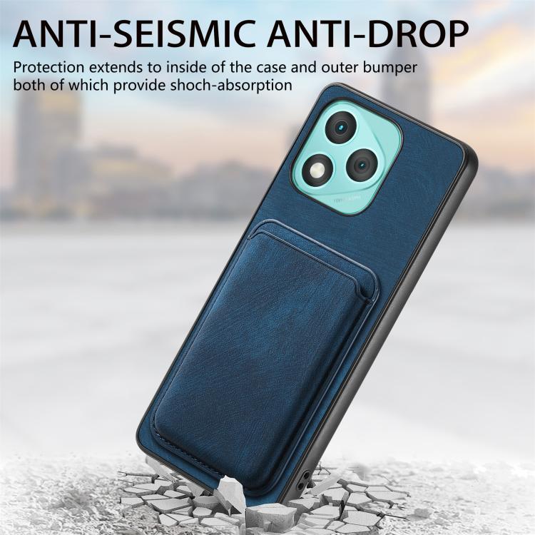 For Honor 400 Lite Global Retro Leather Card Bag Magnetic Phone Case
