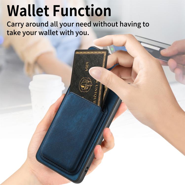 For Honor 400 Lite Global Retro Leather Card Bag Magnetic Phone Case